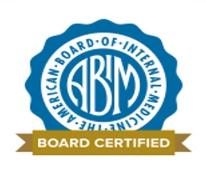 Borad Certified in Internal Medicine